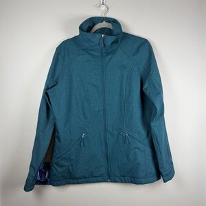 The North Face Parkslope Windwall Softshell Jacket Teal Blue Womens XL NF00CP5C